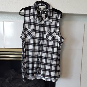 One Urban day plaid top.